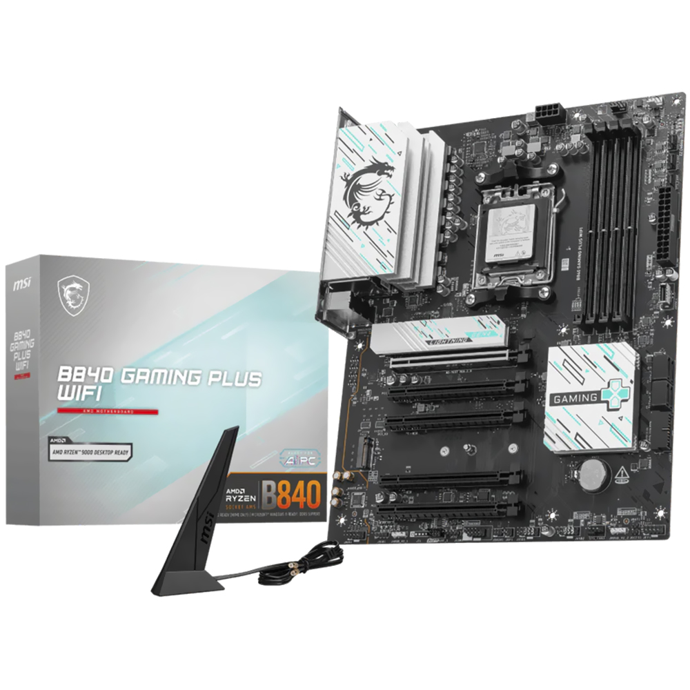 Placa Mãe MSI B840 Gaming Plus Wi-Fi Socket AM5 / DDR5