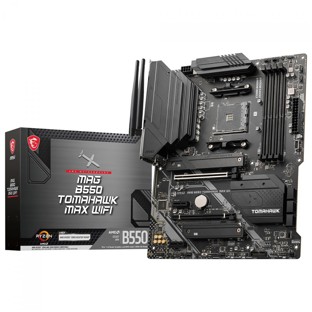 Placa Mãe MSI MAG B550 Tomahawk Max Wi-Fi Socket AM4 / DDR4