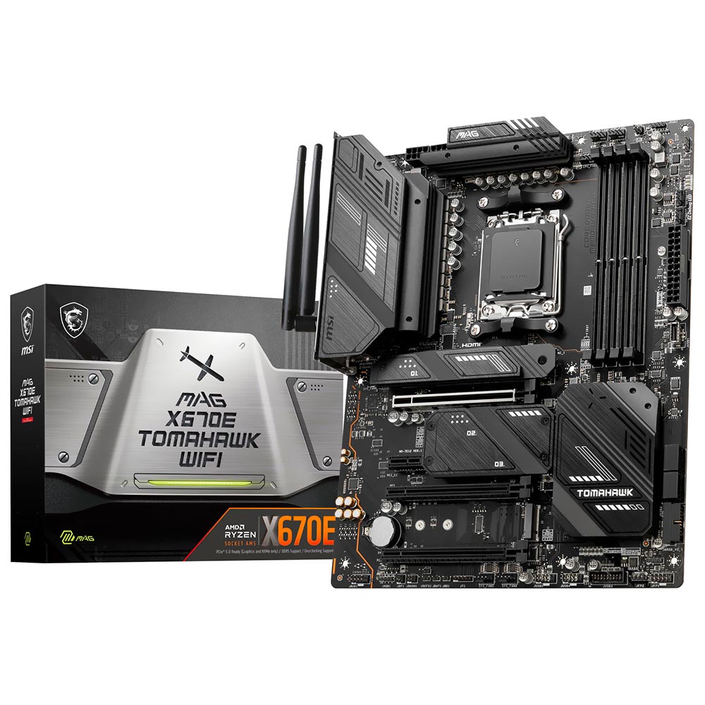 Placa Mãe MSI Mag X670E Tomahawk Wi-Fi Socket AM5 / DDR5