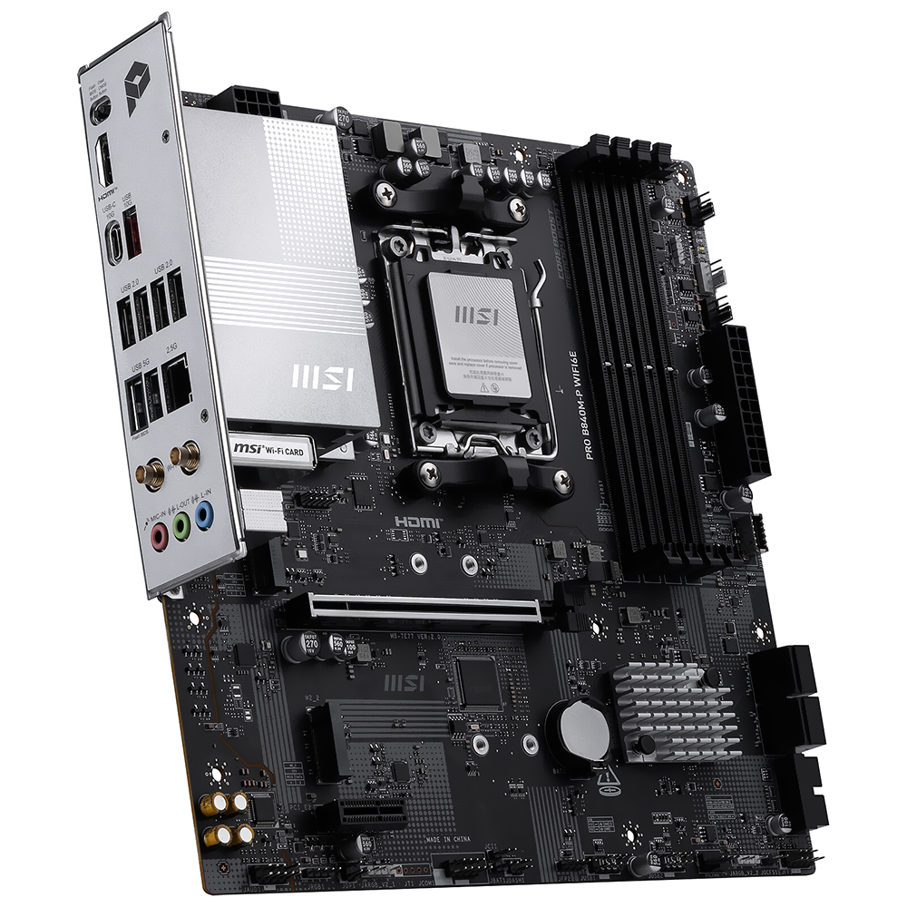 Placa Mãe MSI Pro B840M-P Wi-Fi 6E Socket AM5 / DDR5