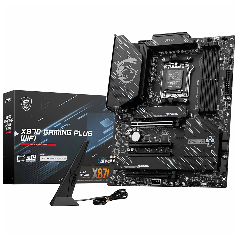 Placa Mãe MSI X870 Gaming Plus Wi-Fi Socket AM5 / DDR5