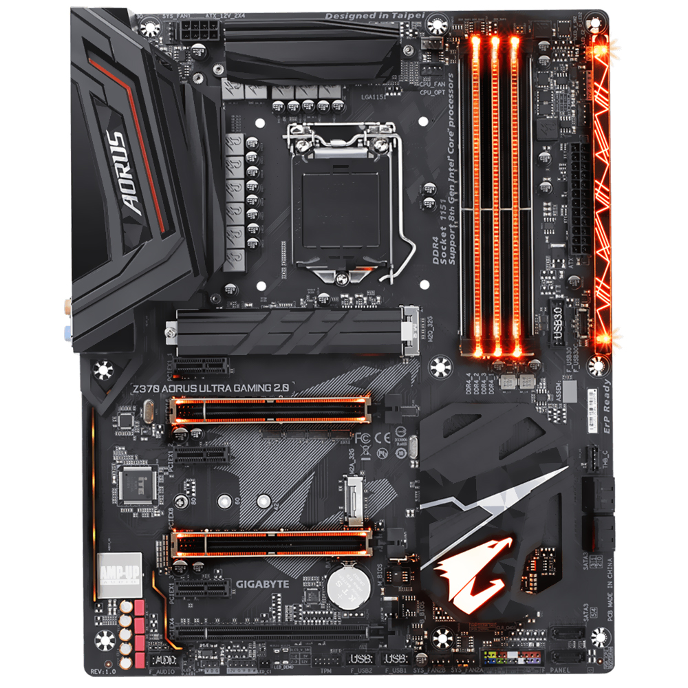 MB S1151 GIGABYTE Z370 AORUS ULTRA GAMING 2.0 M.2/DDR4/HDMI/TYPE-C/USB3.1/GLAN/SOM - RECONDICIONADO