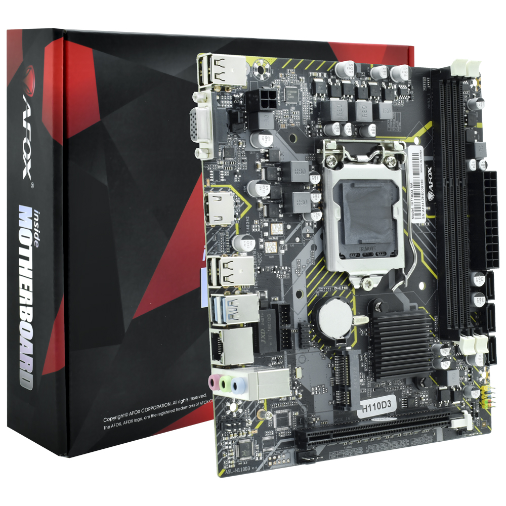 Placa Mãe AFOX IH110D3-MA Socket LGA 1151 / DDR3