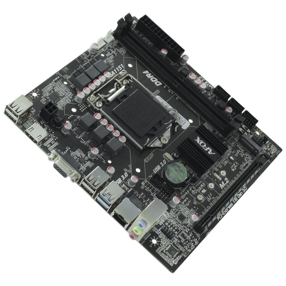 Placa Mãe AFOX IH310C-MA6-V4 Socket LGA 1151 / VGA / DDR4