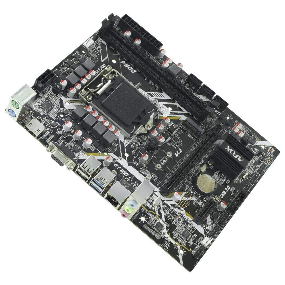 Placa Mãe AFOX IH410D4-MA5-V2 Socket LGA 1200 / VGA / DDR4