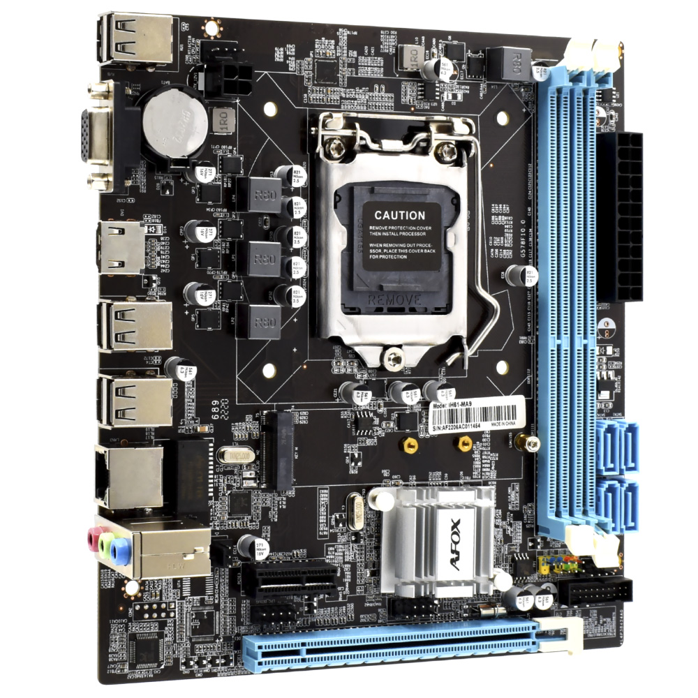 Placa Mãe AFOX IH61-MA9 Socket LGA 1155 / VGA / DDR3