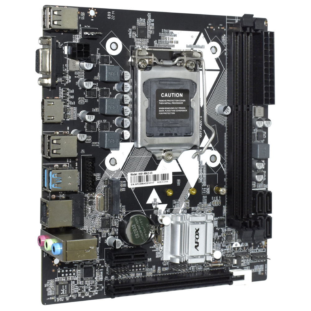 Placa Mãe AFOX IH81-MA2-V3 Socket LGA 1150 / VGA / DDR3