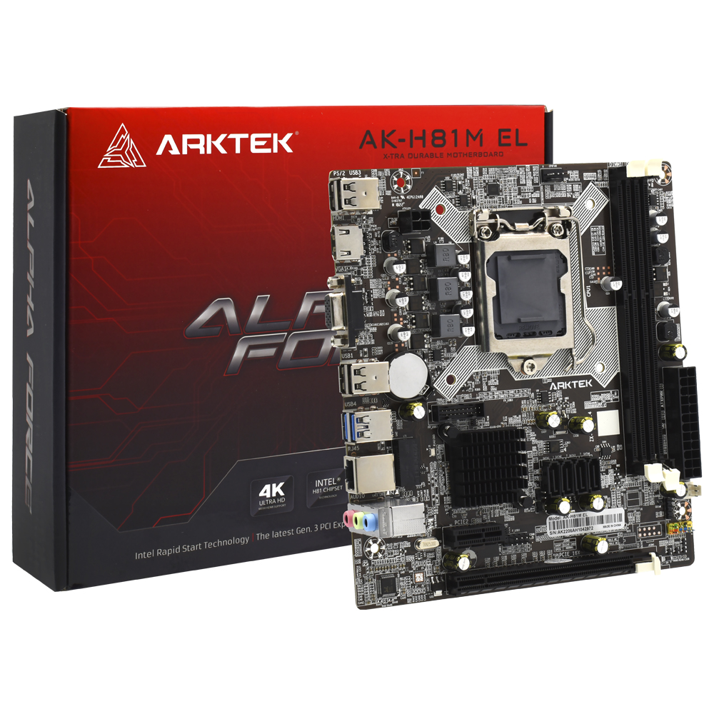 Placa Mãe Arktek AK-H81M EL Socket LGA 1150 / VGA / DDR3  