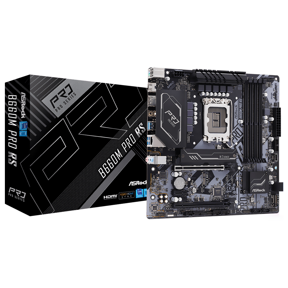 Placa Mãe ASRock B660M Pro RS Socket LGA 1700 / DDR4