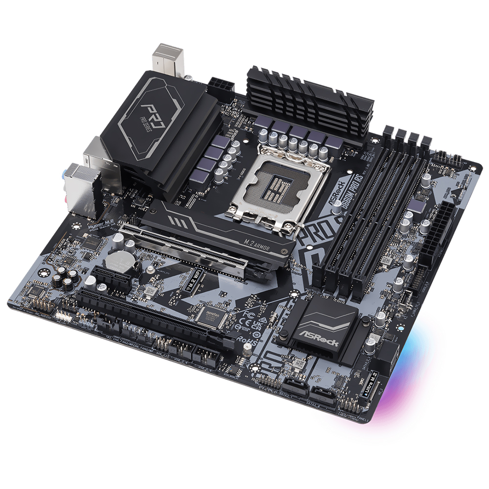 Placa Mãe ASRock B660M Pro RS Socket LGA 1700 / DDR4