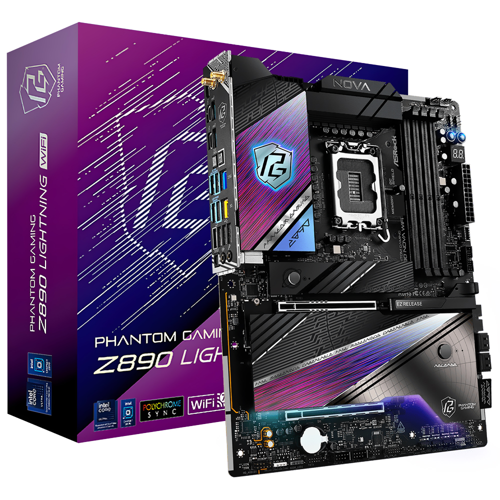 Placa Mãe ASRock Z890 Nova Wi-Fi Socket LGA 1851 / DDR5