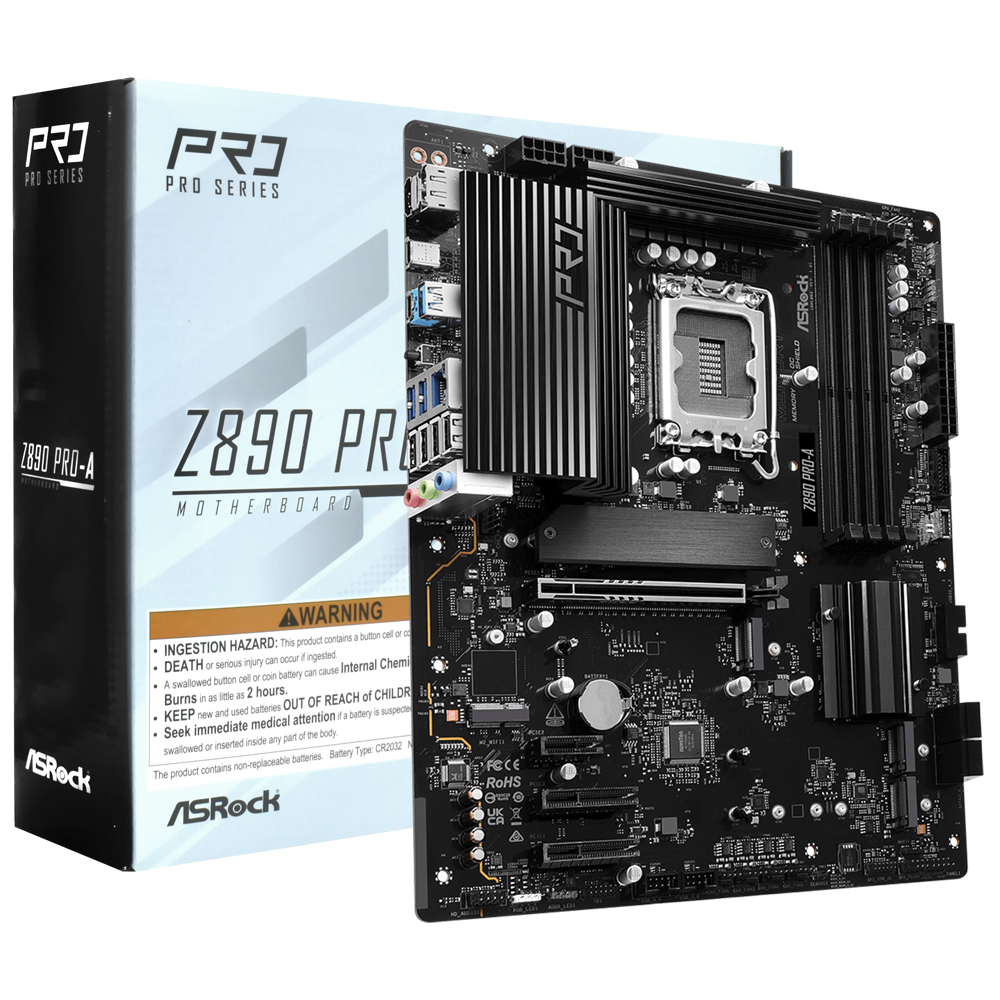 Placa Mãe ASRock Z890 PRO-A Socket LGA 1851 / DDR5