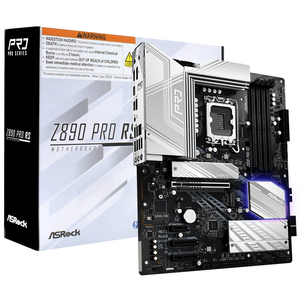 Placa Mãe ASRock Z890 Pro RS Socket LGA 1851 / DDR5