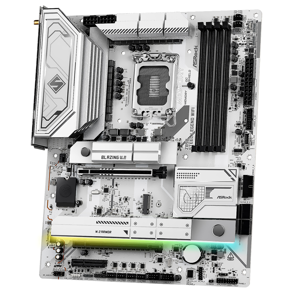 Placa Mãe ASRock Z890 Steel Legend Wi-Fi Socket LGA 1851 / DDR5