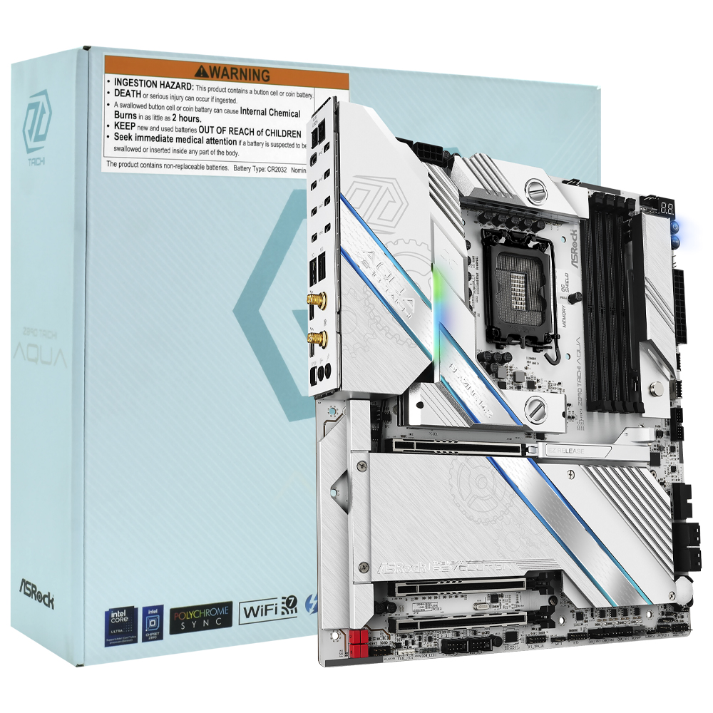 Placa Mãe ASRock Z890 Taichi Aqua Socket LGA 1851 / DDR5