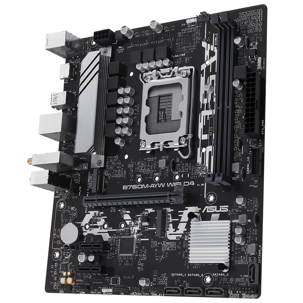 Placa Mãe ASUS B760M-AYW Wi-Fi D4 Socket LGA 1700 / DDR4