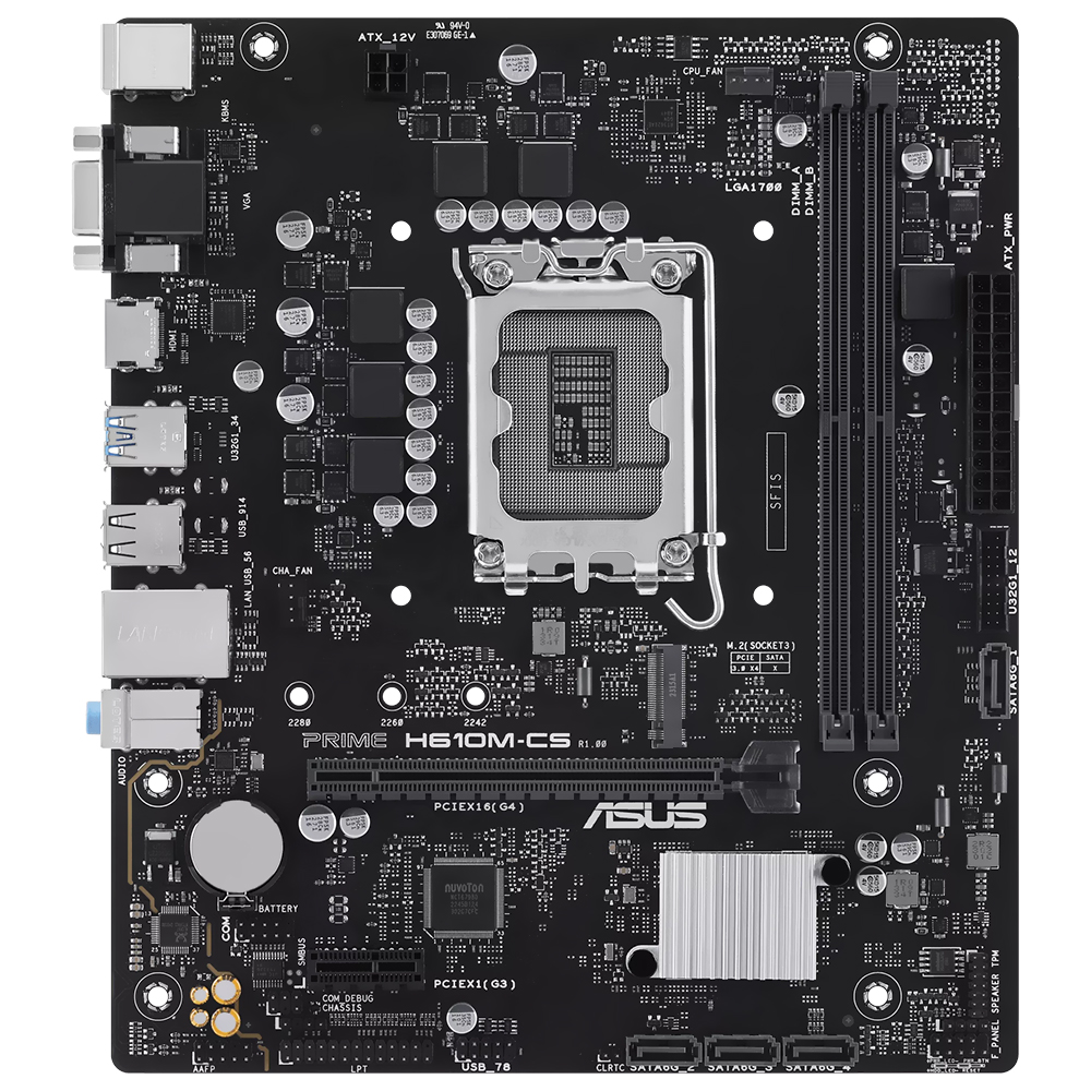 Placa Mãe ASUS Prime H610M-CS Socket LGA 1700 / DDR5