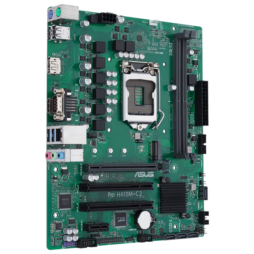 Placa Mãe ASUS Pro H410M-C2 CSM Socket LGA 1200 / VGA / DDR4