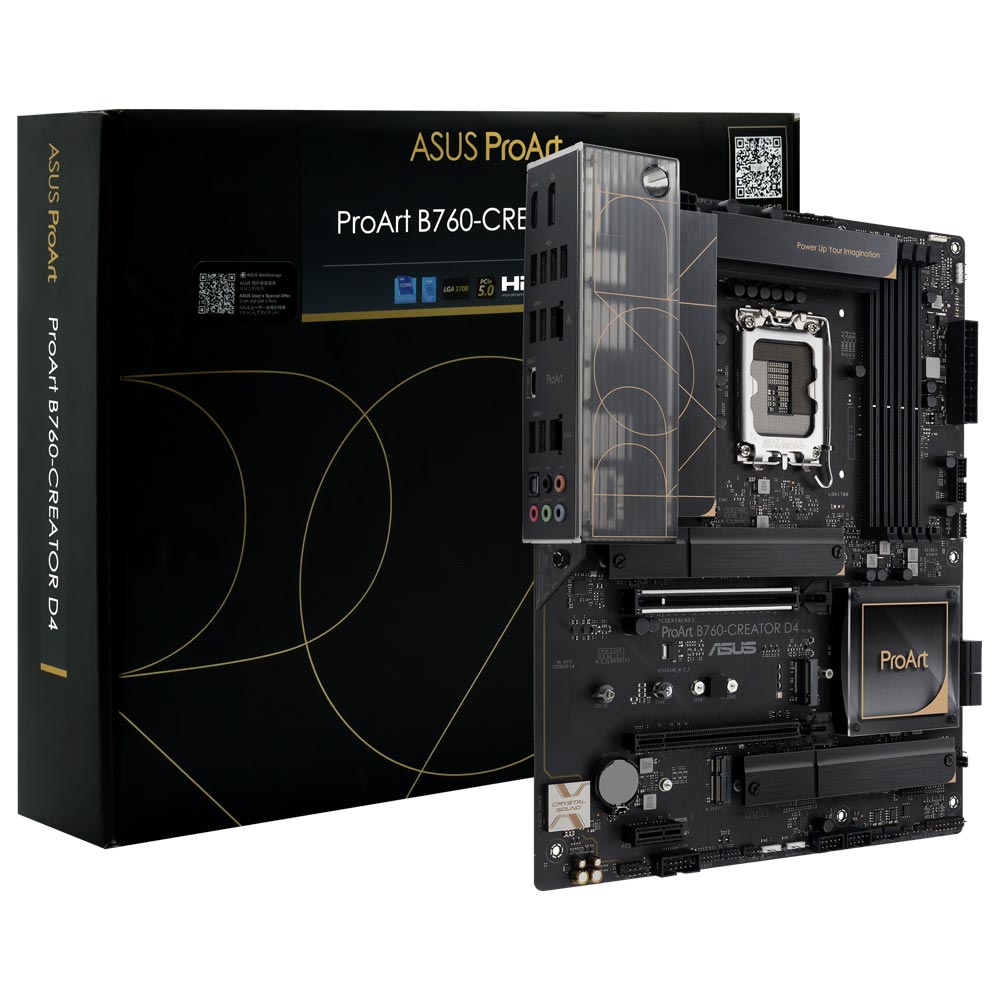 Placa Mãe ASUS ProArt B760-CREATOR D4 Socket LGA 1700 / DDR4