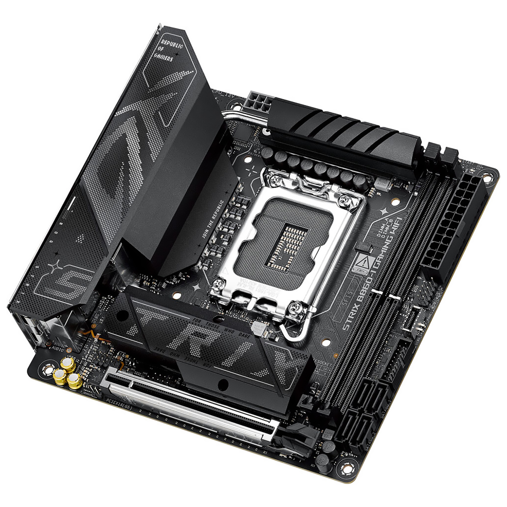 Placa Mãe ASUS ROG Strix B860-I Gaming Wi-Fi Socket LGA 1851 / DDR5