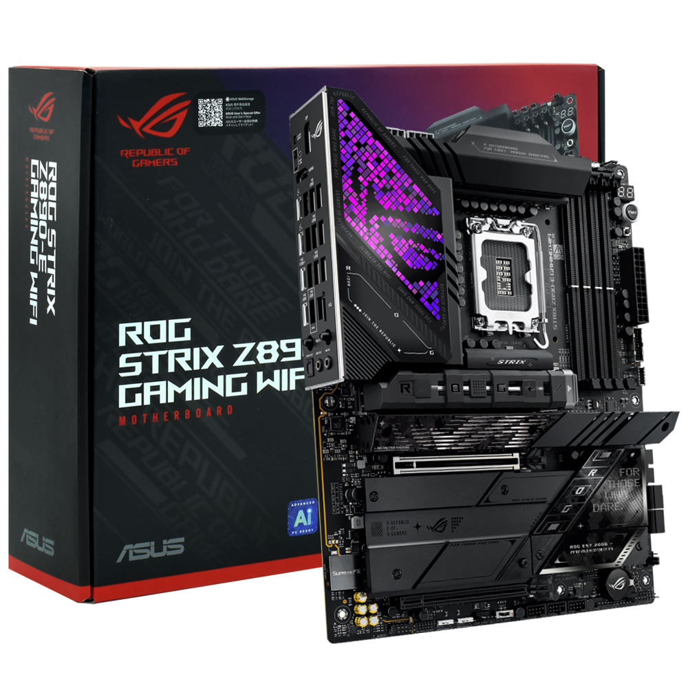 Placa Mãe ASUS ROG Strix Z890-E Gaming Wi-Fi Socket LGA 1851 / DDR5