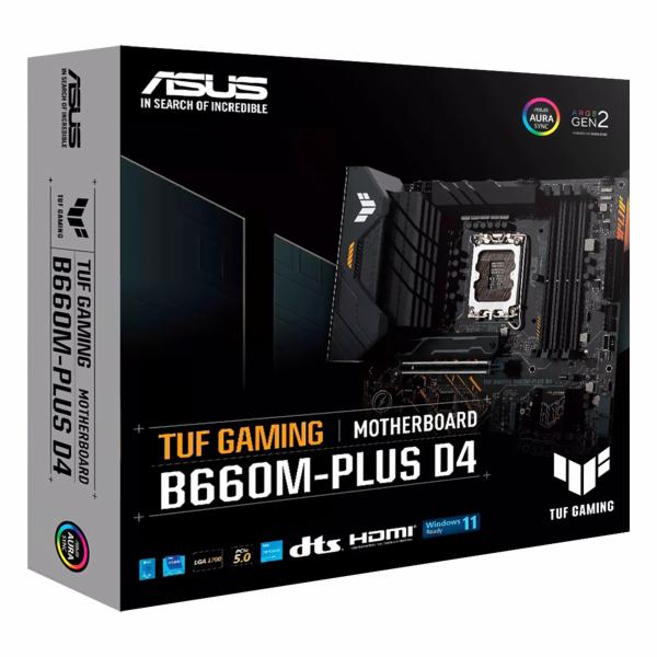 Placa Mãe ASUS TUF Gaming B660M-PLUS D4 Socket LGA 1700 / DDR4 no Paraguai  - Visão Vip Informática - Compras no Paraguai - Loja de Informática