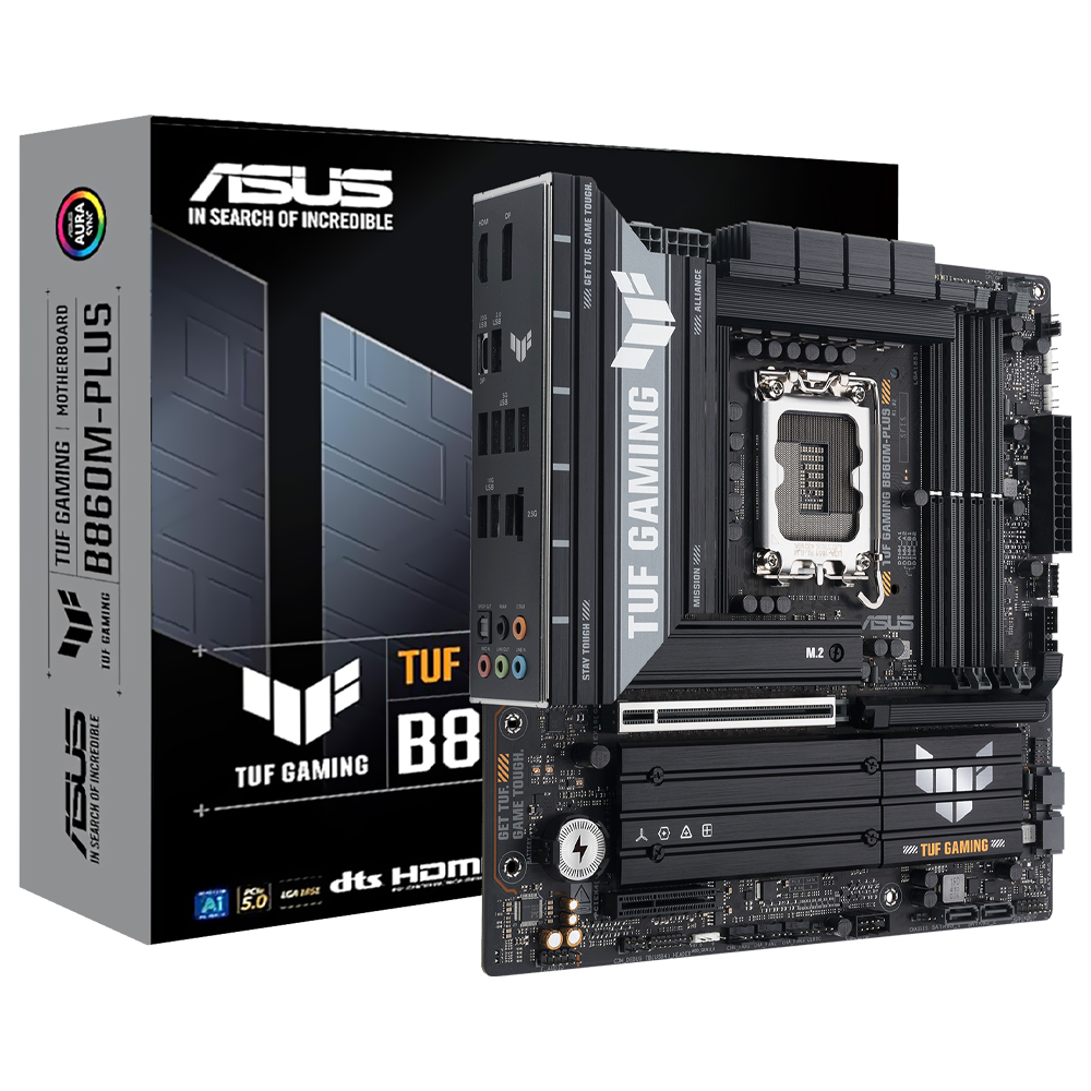 Placa Mãe ASUS TUF Gaming B860M-PLUS Socket LGA 1851 / DDR5