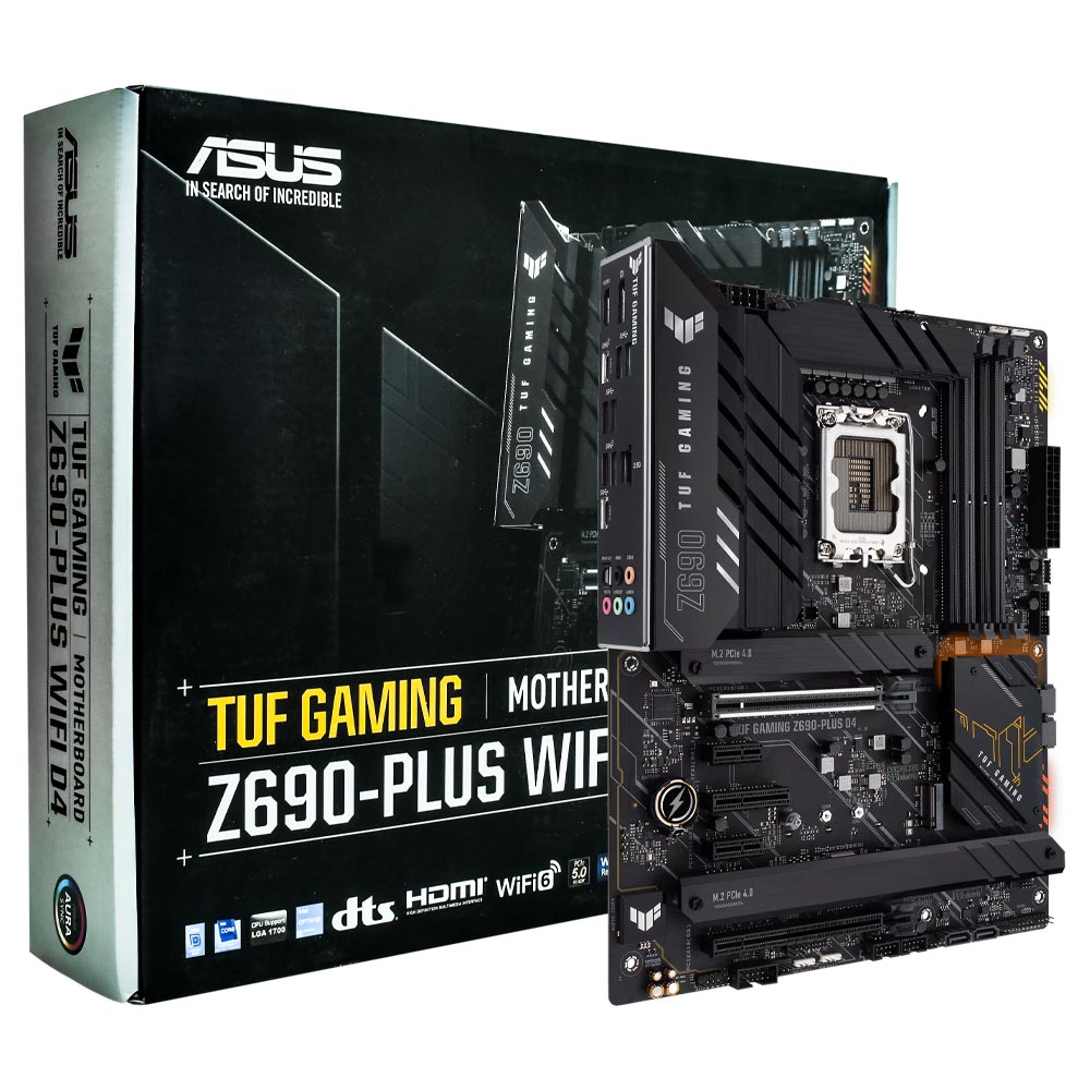 Placa Mãe ASUS TUF Gaming Z690-PLUS Wi-Fi D4 Socket LGA 1700 / DDR4