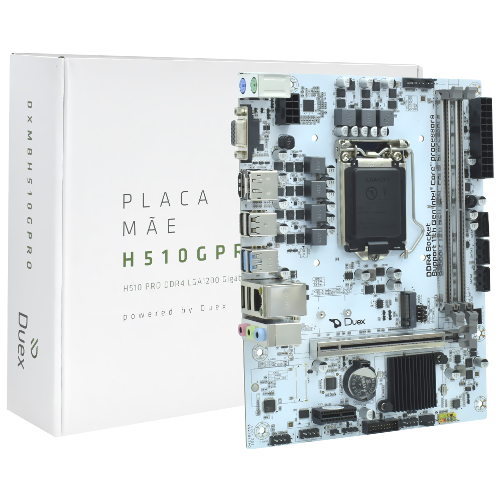 Placa Mãe Duex DXMBH510GPRO Socket LGA 1200 / VGA / DDR4