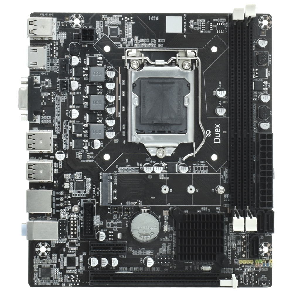 Placa Mãe Duex DXMBH61G M2 Socket LGA 1155 / VGA / DDR3