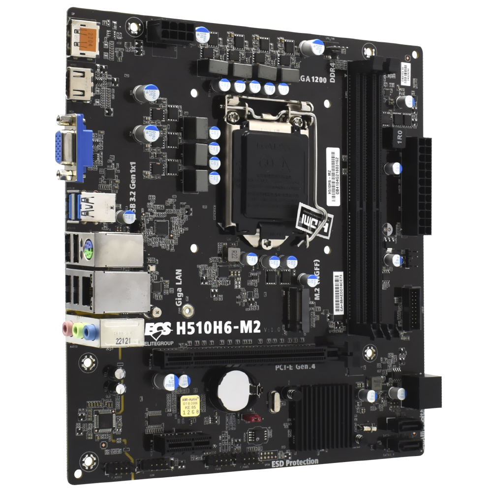 Placa Mãe ECS H510H6-M2 Socket LGA 1200 / VGA / DDR4