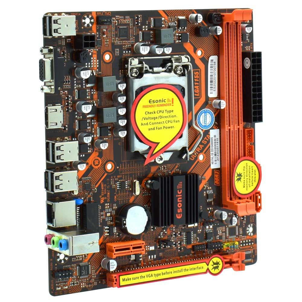 PLACA MAE LGA 1155 H61FEL-U DDR3 OEM ESONIC com Preço Imbatível - SempreTech