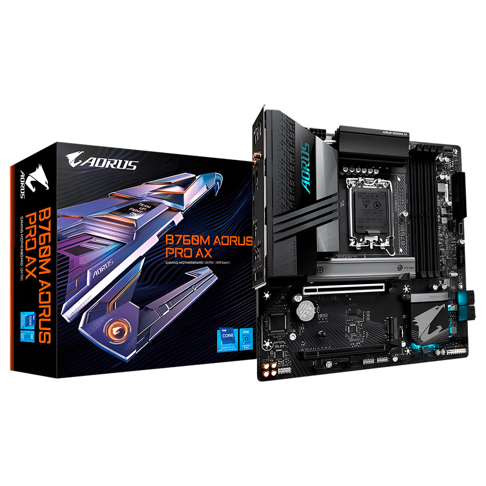 Placa Mãe Gigabyte B760M AORUS Pro AX Socket LGA 1700 / DDR5