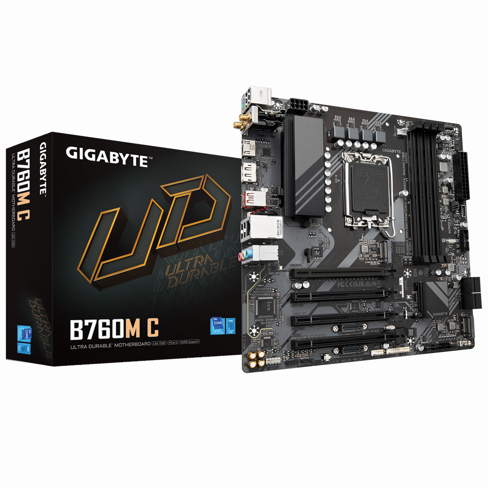 Placa Mãe Gigabyte B760M C Socket LGA 1700 / DDR5