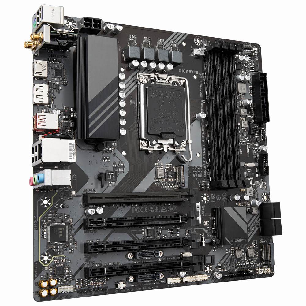 Placa Mãe Gigabyte B760M C Socket LGA 1700 / DDR5