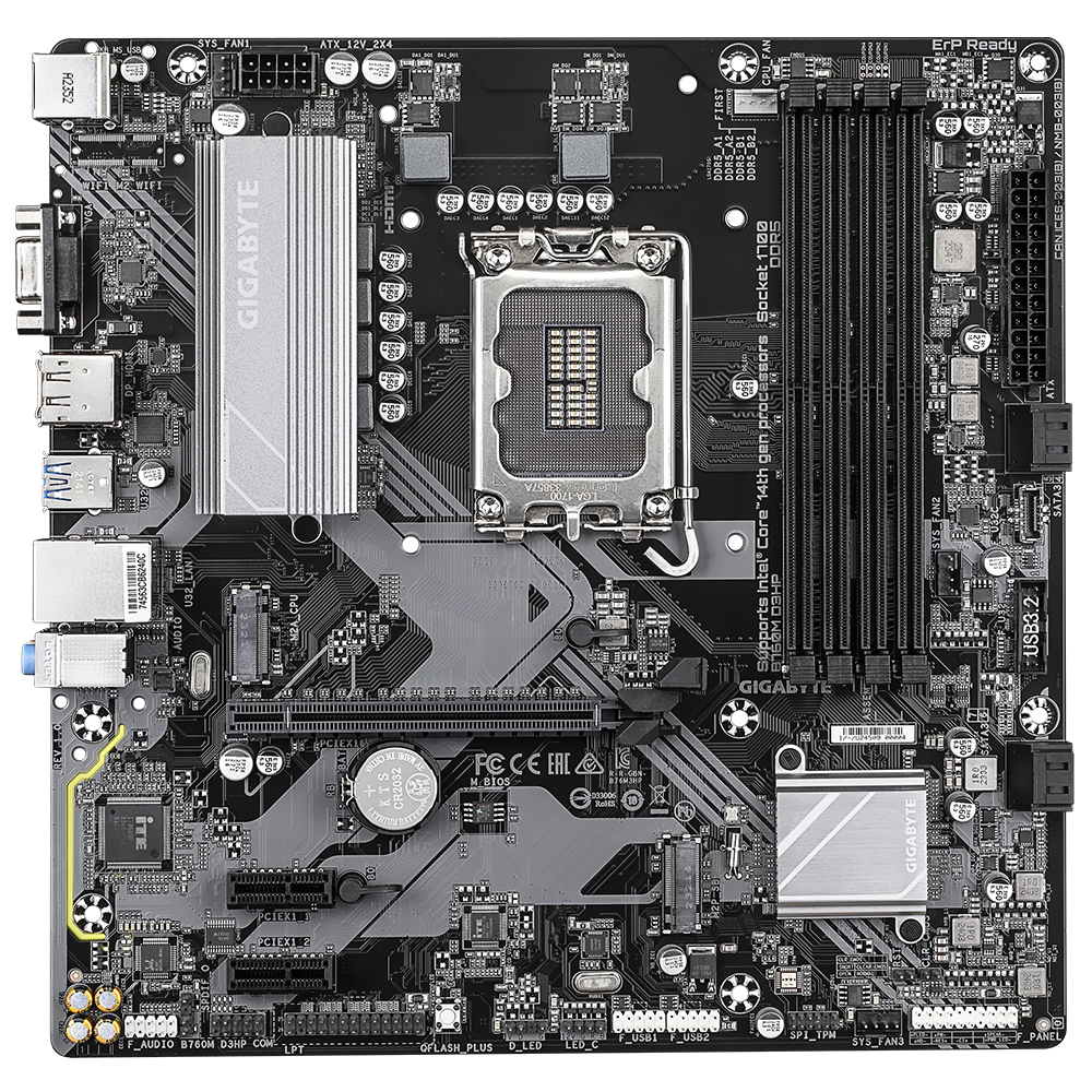 Placa Mãe Gigabyte B760M D3HP Socket LGA 1700 / DDR5