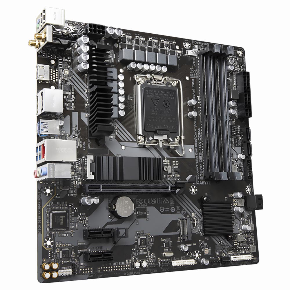 Placa Mãe Gigabyte B760M DS3H AX DDR4 Socket LGA 1700 / DDR4