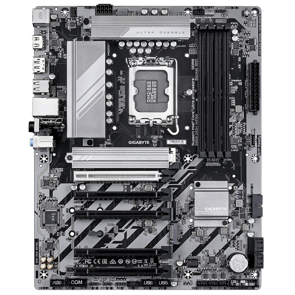 Placa Mãe Gigabyte B860 DS3H Wi-Fi 6E Socket LGA 1851 / DDR5