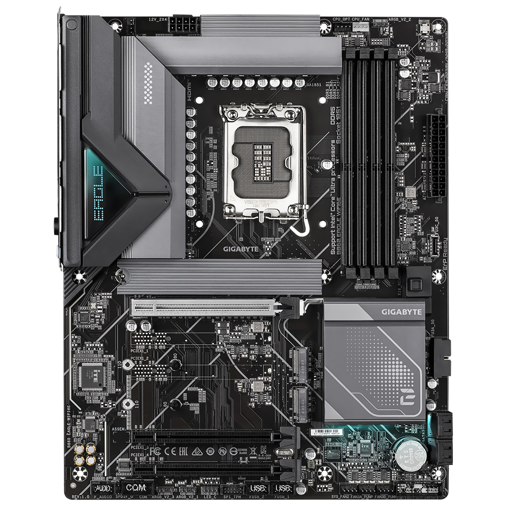 Placa Mãe Gigabyte B860 Eagle Wi-Fi 6E Socket LGA 1851 / DDR5