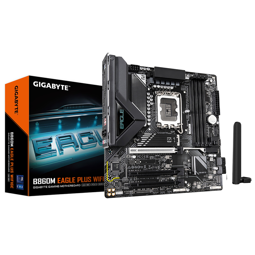 Placa Mãe Gigabyte B860M Eagle Plus Wi-Fi 6E Socket LGA 1851 / DDR5