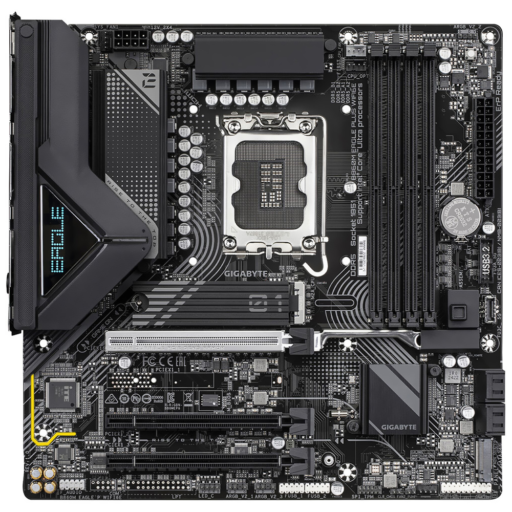 Placa Mãe Gigabyte B860M Eagle Plus Wi-Fi 6E Socket LGA 1851 / DDR5