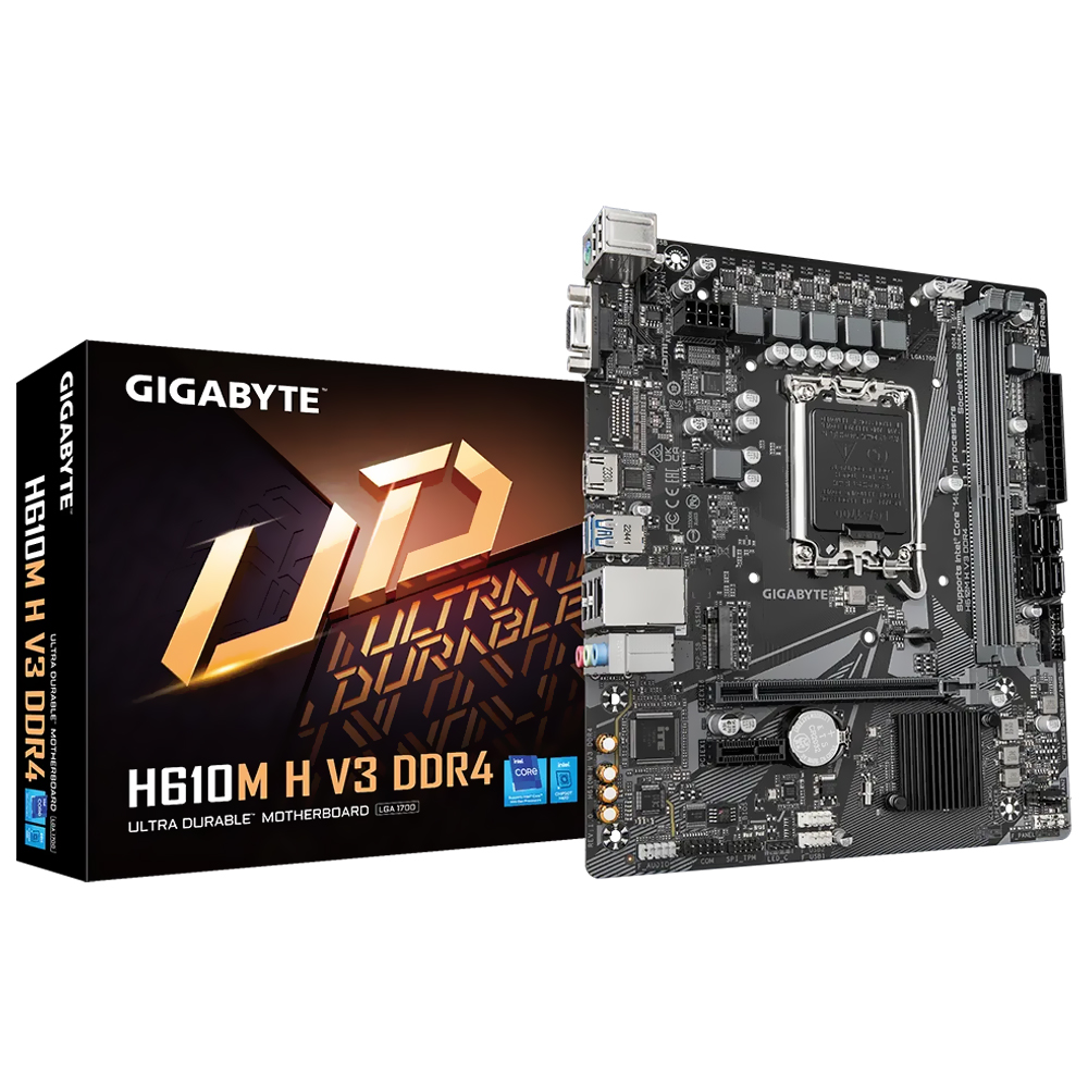 Placa Mãe Gigabyte H610M H V3 DDR4 Socket LGA 1700 / DDR4