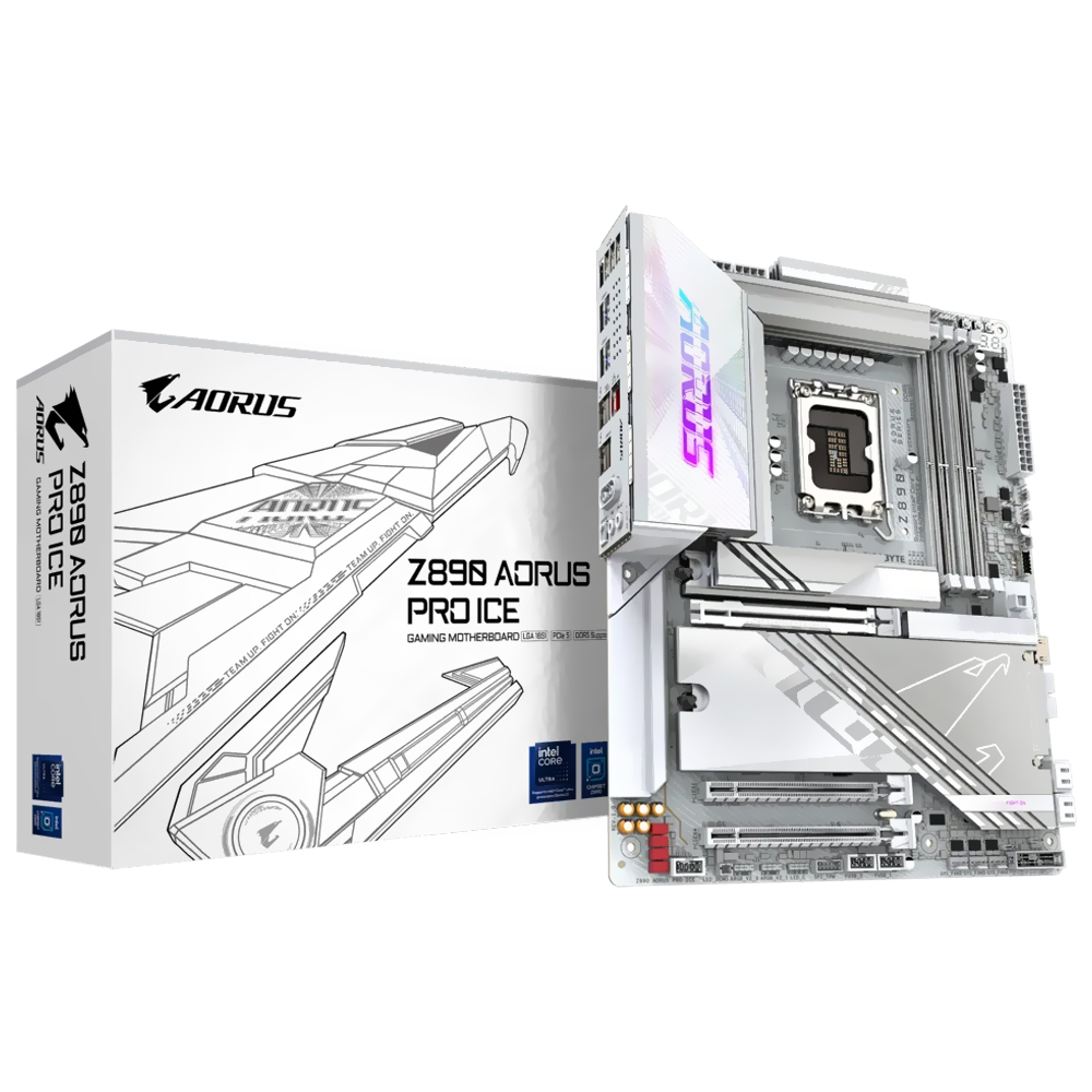 Placa Mãe Gigabyte Z890 AORUS Pro Ice Socket LGA 1851 / DDR5