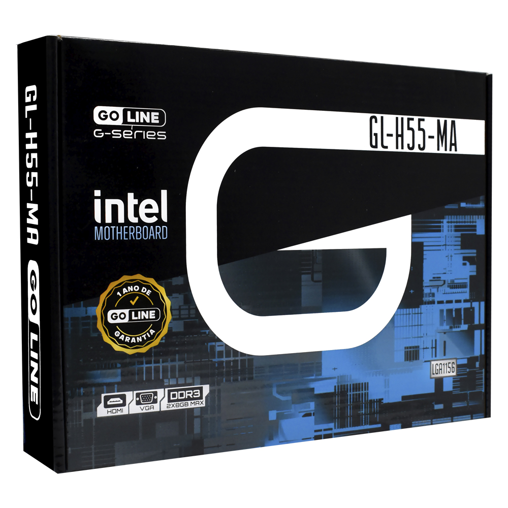 Placa Mãe GoLine GL-H55-MA Socket LGA 1156 / VGA / DDR3   