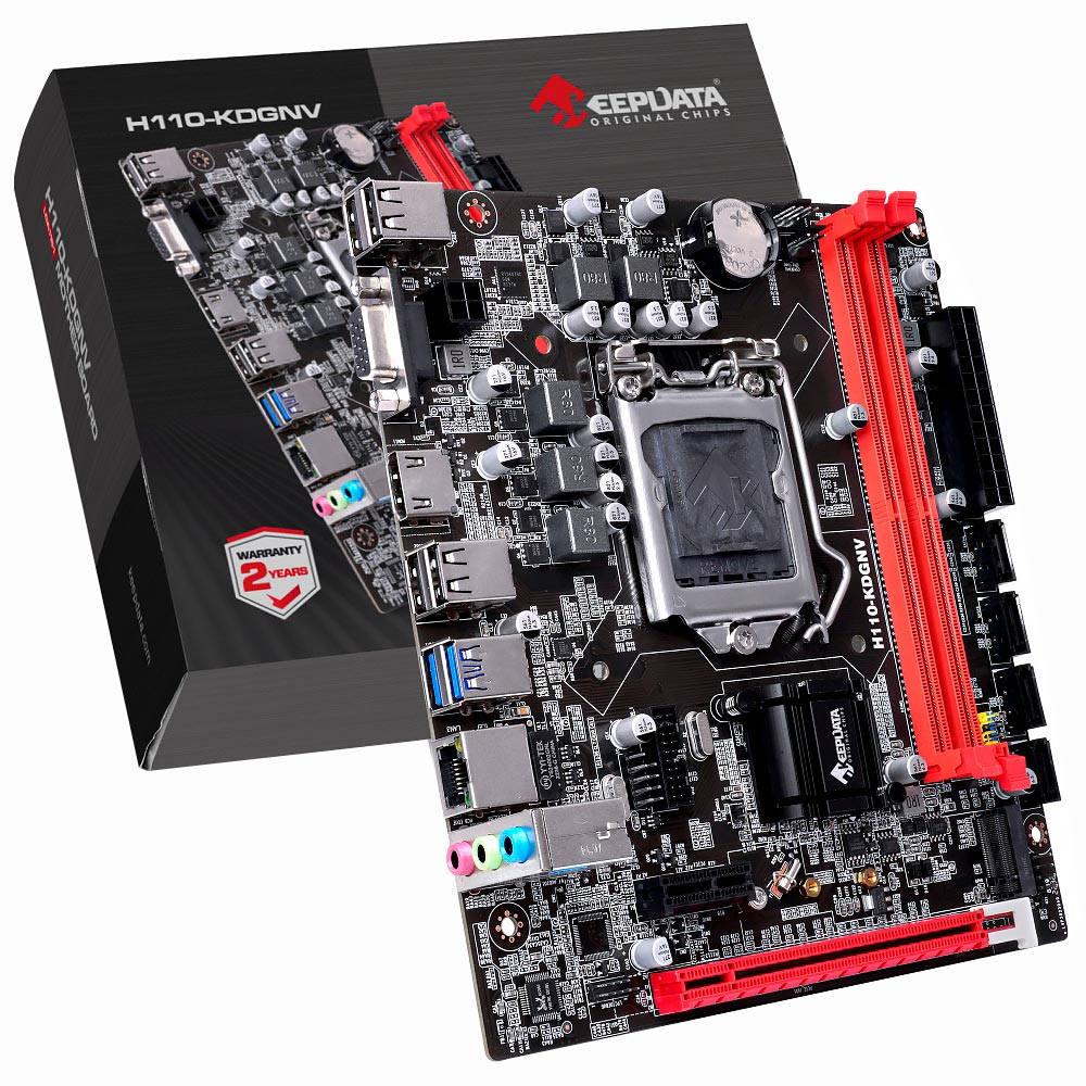 Placa Mãe Keepdata H110-KDGNV Socket LGA 1151 / VGA / DDR4