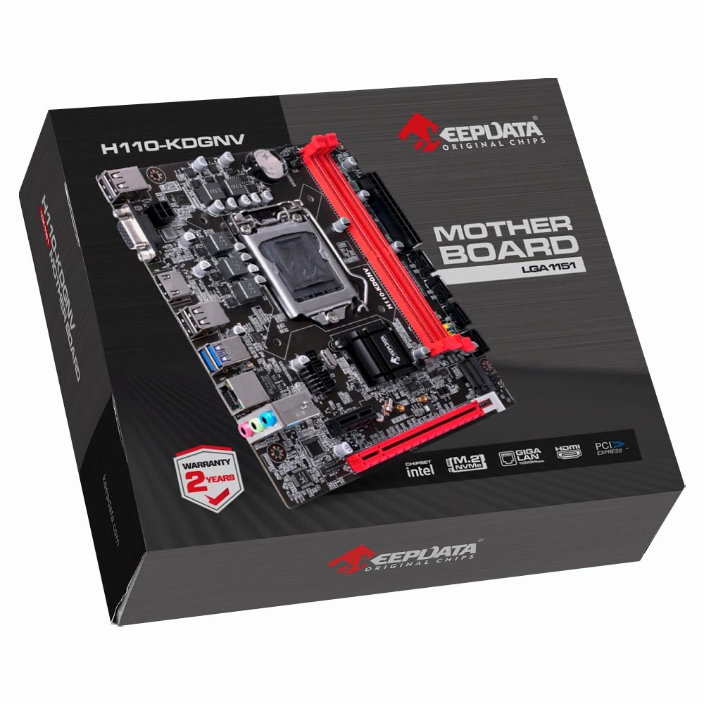 Placa Mãe Keepdata H110-KDGNV Socket LGA 1151 / VGA / DDR4