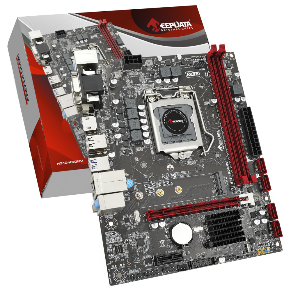 Placa Mãe Keepdata H310-KDGNV Socket LGA 1151 / VGA / DDR4