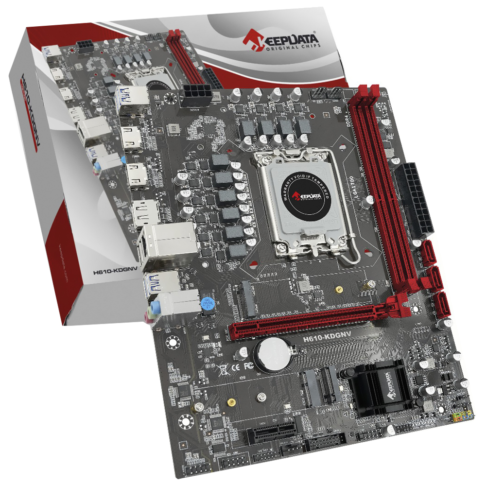 Placa Mãe Keepdata H610-KDGNV Socket LGA 1700 / DDR4