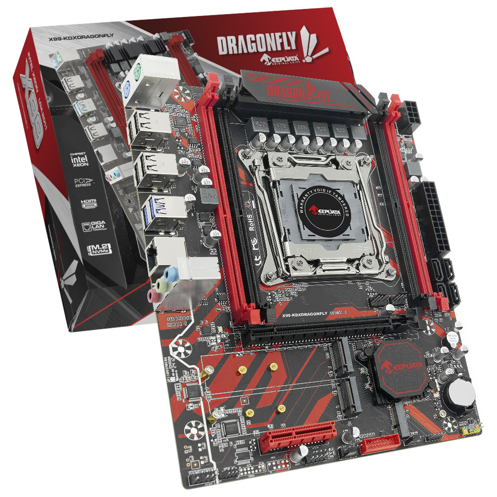 Placa Mãe Keepdata X99-KDXDRAGONFLY Socket LGA 2011 / DDR3