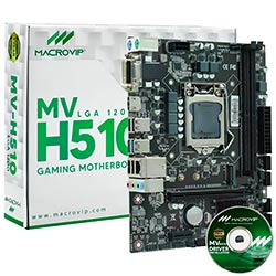 Placa Mãe Macrovip MV-H510 Socket LGA 1200 / VGA / DDR4